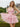 Sparkly Tulle V-Neck Layered Mini Prom Dress With Bow in Pink