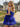 Sparkly Tulle V-Neck Layered Mini Prom Dress With Bow in Royal Blue
