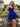Sparkly Tulle V-Neck Layered Mini Prom Dress With Bow in Royal Blue