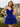 Sparkly Tulle V-Neck Layered Mini Prom Dress With Bow in Royal Blue