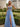Tank Appliques Sheer Backless Long Ball Gown Prom Dress With Split in Blue