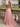 Tank Appliques Sheer Backless Long Ball Gown Prom Dress With Split in Pink