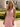 Tank Appliques Sheer Backless Long Ball Gown Prom Dress With Split in Pink