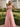 Tank Appliques Sheer Backless Long Ball Gown Prom Dress With Split in Pink