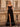 Sparkly Sheer Bodice Hand Beading Spaghetti Strap Ruffle Slit Prom Dress - Black