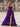 Sweetheart Ruched Bust Ruffle Hem Lace Up Long Ball Gown Prom Dress With Slit - Purple
