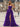 Sweetheart Ruched Bust Ruffle Hem Lace Up Long Ball Gown Prom Dress With Slit - Purple