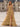Sweetheart Ruched Bust Ruffle Hem Lace Up Long Ball Gown Prom Dress With Slit - Gold
