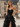 Sweetheart Ruched Bust Ruffle Hem Lace Up Long Ball Gown Prom Dress With Slit - Black