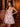 Illusion Sheer Bodice Short A-Line Floral  Hoco Dress in Pink Floral