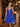 Cut Out Sheer Sparkly Tulle Short Prom Dress in Royal Blue