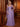 Lilac Hot Fix Twist Tulle Bow Strap Maxi A-Line Prom Dress