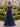 Off Shoulder Appliques Lace Up Long Ball Gown Prom Dress in Navy Blue