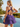 Sexy Backless Halter Sparkly Ruffle Ball Gown Mini Homecoming Dress in Plum