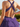 Sexy Backless Halter Sparkly Ruffle Ball Gown Mini Homecoming Dress in Plum