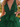 Sexy Backless Halter Sparkly Ruffle Ball Gown Mini Homecoming Dress in Dark Green