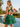 Sexy Backless Halter Sparkly Ruffle Ball Gown Mini Homecoming Dress in Dark Green