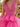 Sexy Backless Halter Sparkly Ruffle Ball Gown Mini Homecoming Dress in Hot Pink