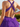 Sexy Backless Halter Sparkly Ruffle Ball Gown Mini Homecoming Dress in Purple