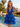 Sexy Backless Halter Sparkly Ruffle Ball Gown Mini Homecoming Dress in Royal Blue