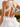 Sexy Backless Halter Sparkly Ruffle Ball Gown Mini Homecoming Dress in White