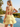 Sexy Backless Halter Sparkly Ruffle Ball Gown Mini Homecoming Dress in Yellow