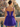 Lace Up Bodice Sparkly Tulle Mini Ball Gown Prom Dress in Purple