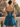 Lace Up Bodice Sparkly Tulle Mini Ball Gown Prom Dress in Peacock Blue