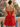 Lace Up Bodice Sparkly Tulle Mini Ball Gown Prom Dress in Red