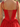 Lace Up Bodice Sparkly Tulle Mini Ball Gown Prom Dress in Red