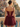 Lace Up Bodice Sparkly Tulle Mini Ball Gown Prom Dress in Burgundy