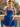 Lace Up Bodice Sparkly Tulle Mini Ball Gown Prom Dress in Royal Blue