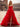 Crystal Corset Layered Ruffle Hem Long Prom Dress With Slit - Red