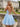 Scoop Neck Sparkly Backless Lace Up Mini Ball Gown Prom Dress in Sky Blue