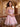 Sparkly Flower Embroidery Boned Mini Prom Dress - Pink
