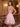 Sparkly Flower Embroidery Boned Mini Prom Dress - Pink