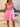 Sheer Bodice Sparkly Tulle Tiered Mini Ball Gown Prom Dress - Blush Pink