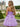 Hand Beading Boned Mini Ball Gown Prom Dress With Bow - Lilac