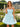Hand Beading Boned Mini Ball Gown Prom Dress With Bow - Baby Blue