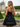 Hand Beading Boned Mini Ball Gown Prom Dress With Bow - Black