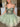 Sparkly Boned Lace Embroidery Tiered Mini Ball Gown Prom Dress-Emerald Green