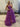 Pleated Strapless Layered Ball Gown Prom Dress With Choker Necklace - Purple