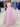 Strapless 3D Flower Bodice Long Ball Gown Prom Dress - Pink