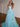 Sparkly Beading Ruffle Bodice Ball Gown Long Prom Dress - Baby Blue Floral