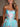 Sparkly Beading Ruffle Bodice Ball Gown Long Prom Dress - Baby Blue Floral