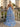 Sparkly Beading Ruffle Bodice Ball Gown Long Prom Dress - Blue Floral