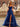 Lace Ruched Bust Layered Ruffle Hem Long Ball Gown Prom Dress With Slit - Royal Blue