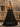 V-Neck Spaghetti Strap Tulle Layered Ball Gown Prom Dress With Slit - Black
