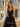 V-Neck Spaghetti Strap Tulle Layered Ball Gown Prom Dress With Slit - Black