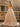 V-Neck Spaghetti Strap Tulle Layered Ball Gown Prom Dress With Slit - Champagne